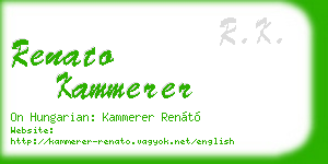 renato kammerer business card